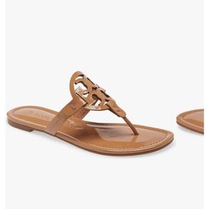 Tory Burch Tan Miller Sandal, Patent Leather